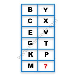 Missing Character Finding mcq question image