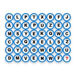 Missing Character Finding mcq question image