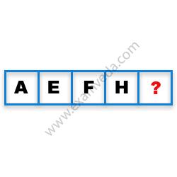 Missing Character Finding mcq question image