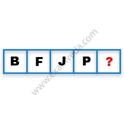 Missing Character Finding mcq question image