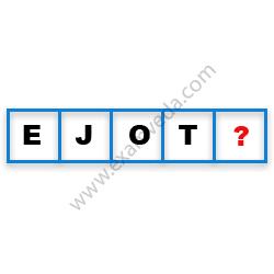 Missing Character Finding mcq question image