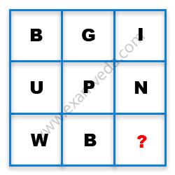 Missing Character Finding mcq question image