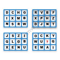 Missing Character Finding mcq question image