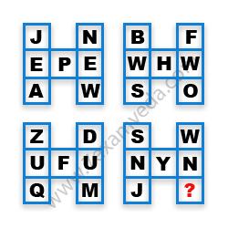 Missing Character Finding mcq question image