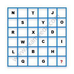 Missing Character Finding mcq question image