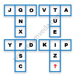 Missing Character Finding mcq question image