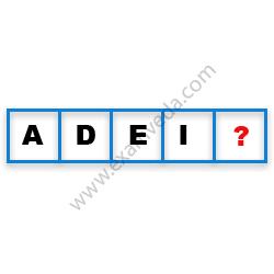Missing Character Finding mcq question image