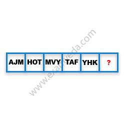 Missing Character Finding mcq question image
