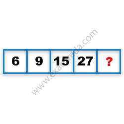 Missing Number Finding mcq question image