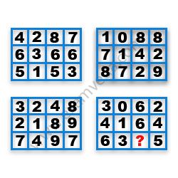 Missing Number Finding mcq question image