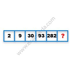Missing Number Finding mcq question image