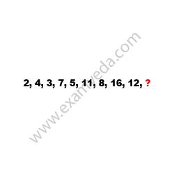 Missing Number Finding mcq question image