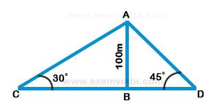 Height and Distance mcq solution image