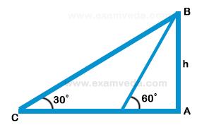 Height and Distance mcq solution image