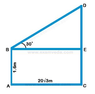 Height and Distance mcq solution image