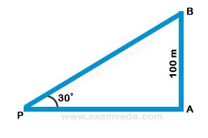 Height and Distance mcq solution image