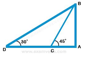 Height and Distance mcq solution image