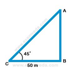 Height and Distance mcq solution image