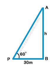 Height and Distance mcq solution image