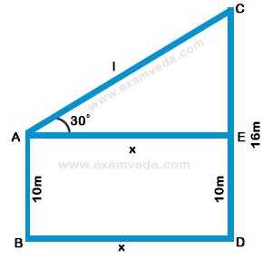 Height and Distance mcq solution image