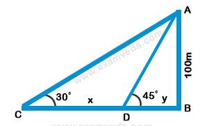 Height and Distance mcq solution image