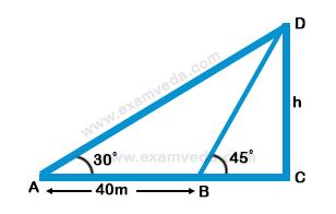 Height and Distance mcq solution image