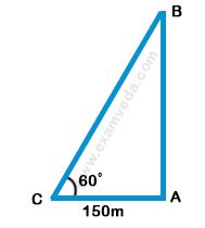 Height and Distance mcq solution image