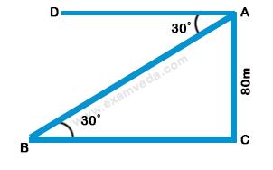 Height and Distance mcq solution image