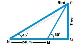 Height and Distance mcq solution image