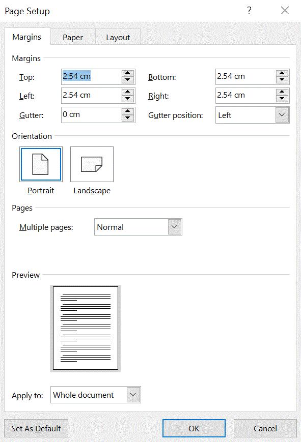 MS Word mcq solution image